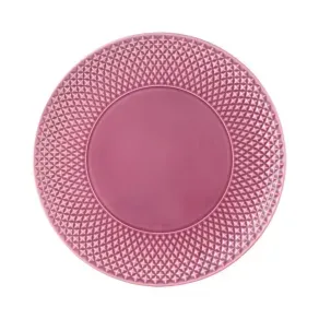 Plato Base con textura de diamante